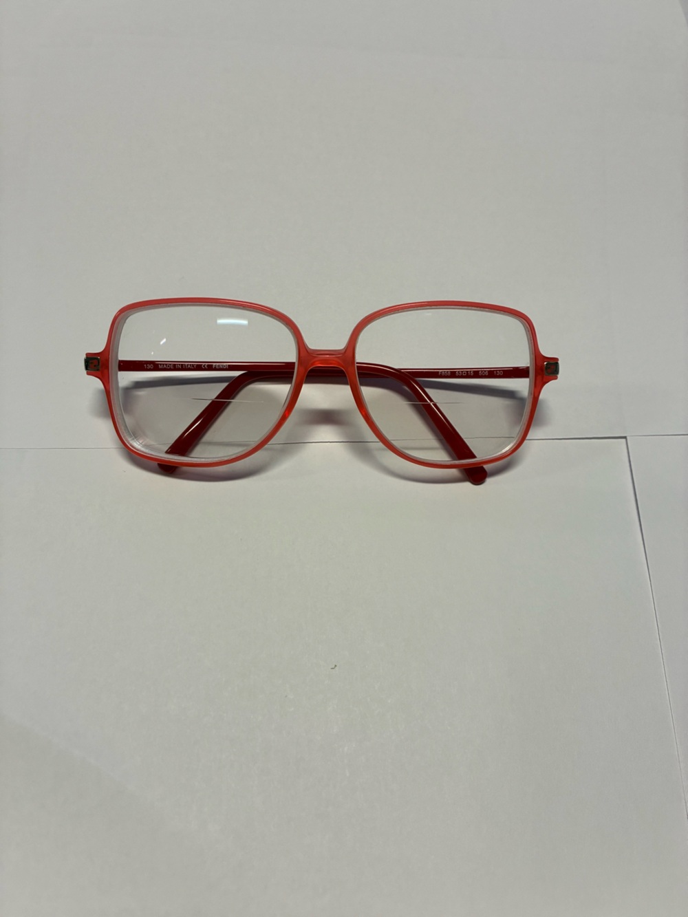 Fendi Red Oversized Square Women's Eyewear Frames - Picture 8 of 13